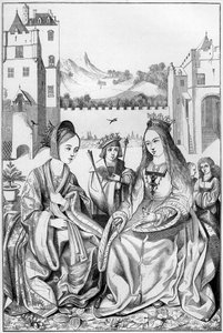 Saint Catherine of Alexandria, 1400-tallet 1849. av Bisson and Cottard