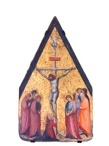 Korsfestelsen (tempera og gull på treplate) av Bitino da Faenza