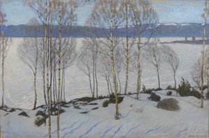 Vårens tilnærming, 1903 av Bjorn Ahlgrenson