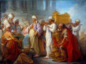 Solomon foran Alliansens Ark Maleri av Blaise Nicolas Le Sueur (1716-1783) 1747 Søn. 0,96x1,27 m Caen, Musee des Beaux Arts av Blaise Nicolas Le Sueur