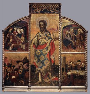 Altertavle av døperen Johannes, ca. 1440 (tempera på panel)