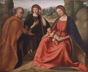 Tilbedelse av hyrdene av Boccaccio Boccaccino