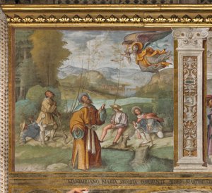 Central Aisle, First North Span, kunngjøring til Gioacchino, Boccaccio Boccaccino 1514-15 av Boccaccio Boccaccino