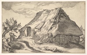 Landskap med våningshus, 1613. av Boetius Adams Bolswert
