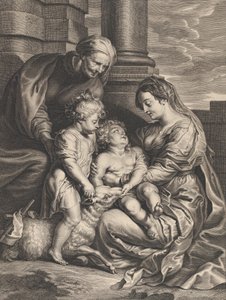 Jomfru- og Kristusbarnet med Saint Anne og Saint John the Baptist, ca. 1640-59..