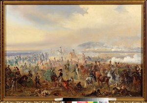 Slaget ved Leipzig i oktober 1813 (eller Battle of the Nations, Napoleonskrigen