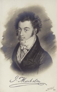 Portrett av Portrett av Ignaz Moscheles av Bohemian School