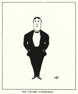 Oxford Quips: The Oxford Undergrad (litho) av Bohun Lynch