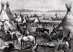 Navajo indisk leir