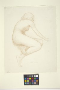 Model Crouching (blekk på papir)