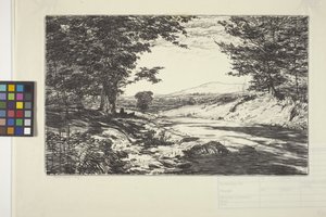The Mountain (blekk på papir) av Bolton Coit Brown