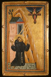 St. Francis mottar Stigmata, midten av 1200-tallet (tempera på tre)
