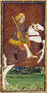 Kart over Tarot-spillet til Visconti-familien til Bonifacio Bembo (1420-1482), midten av 1400-tallet - Bergamo, Galleria dell'Accademia Carrara (Carrara Academy Gallery) av Bonifacio Bembo