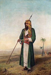 Sir Richard Burton i arabisk kjole, ca. 1853 av Borgo Caratti