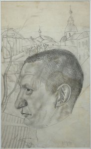 Portrett av Alexander Kerensky 1881-1970, 1924 av Boris Dmitrievich Grigoriev