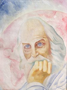 Portrett av Walt Whitman (1819-92) 1918