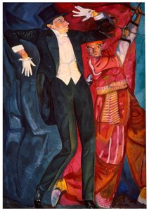 'Portrett av sceneprodusenten Vsevolod Meyerhold', 1916 av Boris Grigor