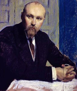 Portrett av Nikolay Rerich (1874-1947) 1913 (pastell på papp)