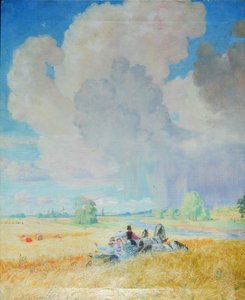 Sommeren, 1922 av Boris Mikhailovich Kustodiev