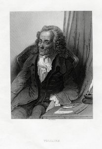 Voltaire , fransk opplysningsforfatter, essayist, deist og filosof, 1884 av Bosselman