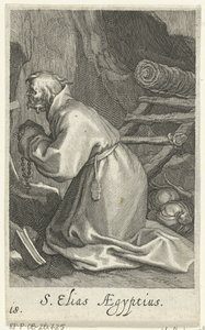 Heilige Elias van Caesarea als kluizenaar S. Elias Aegyptius (title on object) Kluizenaars (series title) Sacra eremvs ascetarvm (series title)   1375016   no       norwegian Successfully Translated  Original: Bain-froid chevrier, dit "de lÉcole" (Chevrier av Boëtius Adamsz. Bolswert