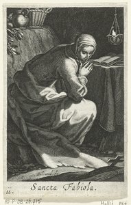 Saint Fabiola av Roma som eremittinne Sancta Fabiola (tittel på objekt) Eremittinner (serietittel) Sacra Eremus Ascetriarum (serietittel)