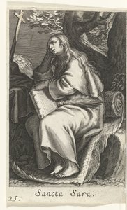 Den hellige Sarah av Libya Sancta Sara (tittel på objekt) Eremittinner (serietittel) Sacra Eremus Ascetriarum (serietittel)