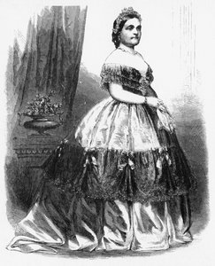 Fru Lincoln, ca 1860-tallet.