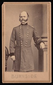 Portrett av Ambrose Everett Burnside 1824-1881, ca 1860-tallet.