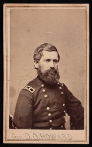 Portrett av general Oliver Otis Howard 1830-1909, mellom 1862 og 1869.