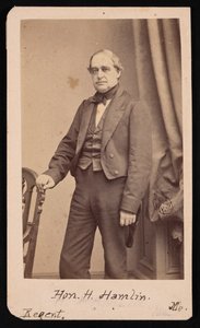 Portrett av Hannibal Hamlin 1809-1891, 1857. av Brady