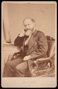 Portrett av John Angel James Creswell 1828-1891, før 1891.
