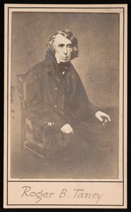 Portrett av Roger Brooke Taney 1777-1864, før 1864. av Brady
