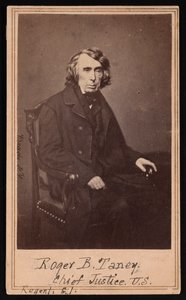 Portrett av Roger Brooke Taney 1777-1864, før 1864. av Brady