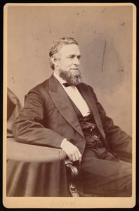 Portrett av Schuyler Colfax 1823-1885, før 1885.