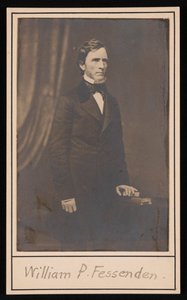 Portrett av William Pitt Fessenden 1806-1869, før 1869. av Brady
