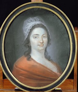 Charlotte Corday (1768-93) 1793 (pastell på papir) av Brars