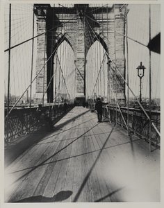 East River Bridge, 1888 (gelatinsølvtrykk) av Breading G. Way