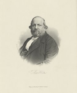 Portrett av komponisten Ferdinand von Hiller 1811-1885, ca. 1870.