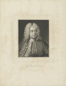 Portrett av komponisten Georg Friedrich Haendel 1685-1759, ca. 1840.