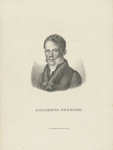 Portrett av pianisten og komponisten Sigismund von Neukomm 1778-1858, ca. 1830.