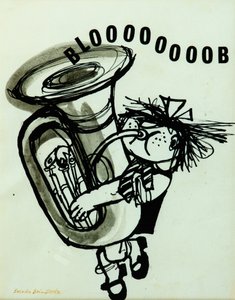 Blooooob! (blekk på papir) av Brenda Brin Booker