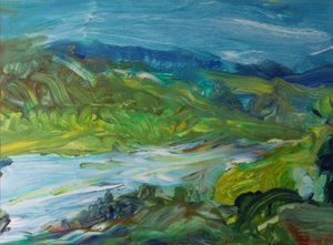 Blue River Landscape II, 1988 av Brenda Brin Booker