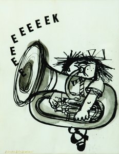 Eeeeeeek! (blekk på papir)