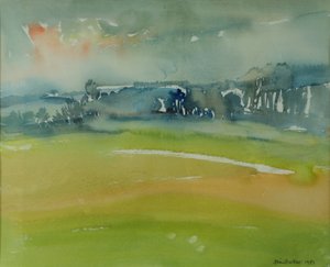 Misty Morning, 1981 (wc på papir) av Brenda Brin Booker