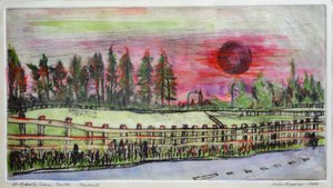 Solnedgang, Hedgerley Green av Brenda Brin Booker