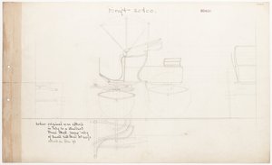 Arbeidstegning for Demi-Mail Phaeton, nr. 20400 av Brewster and Co.