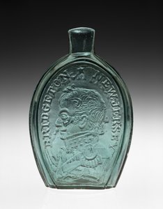 Figuret kolbe av Bridgeton Glass Works