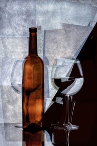 Abstrakt vin-stilleben av Brig Barkow