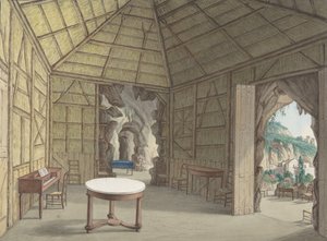 Spisestue, Villa Barbaja, Napoli, 1800-1870. av British Anonymous 19th Century.